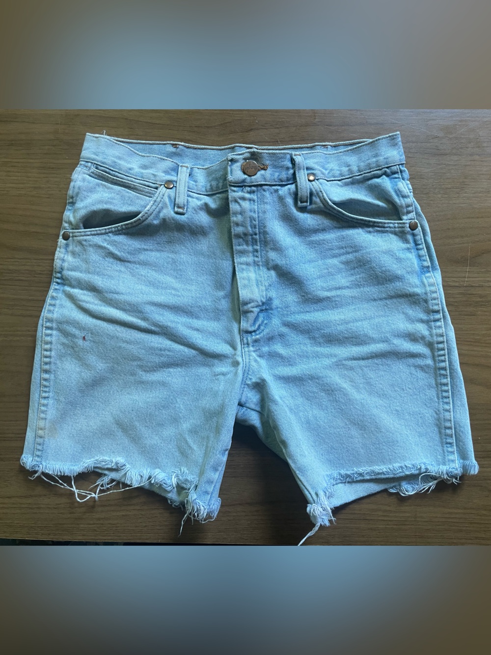 Vintage Wrangler Light Blue Denim Cutoff Shorts